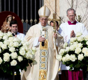Pope Francis on Easter 2018.