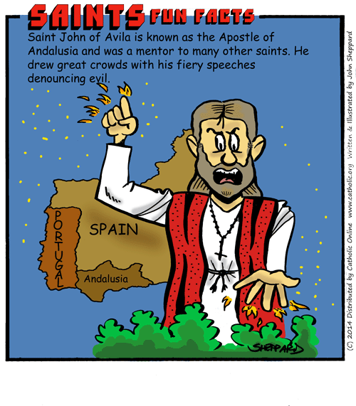 St. John of Avila Saints Fun Facts for St. John of Avila