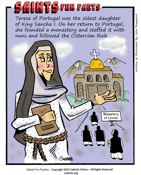 Saints Fun Facts for St. Teresa of Portugal
