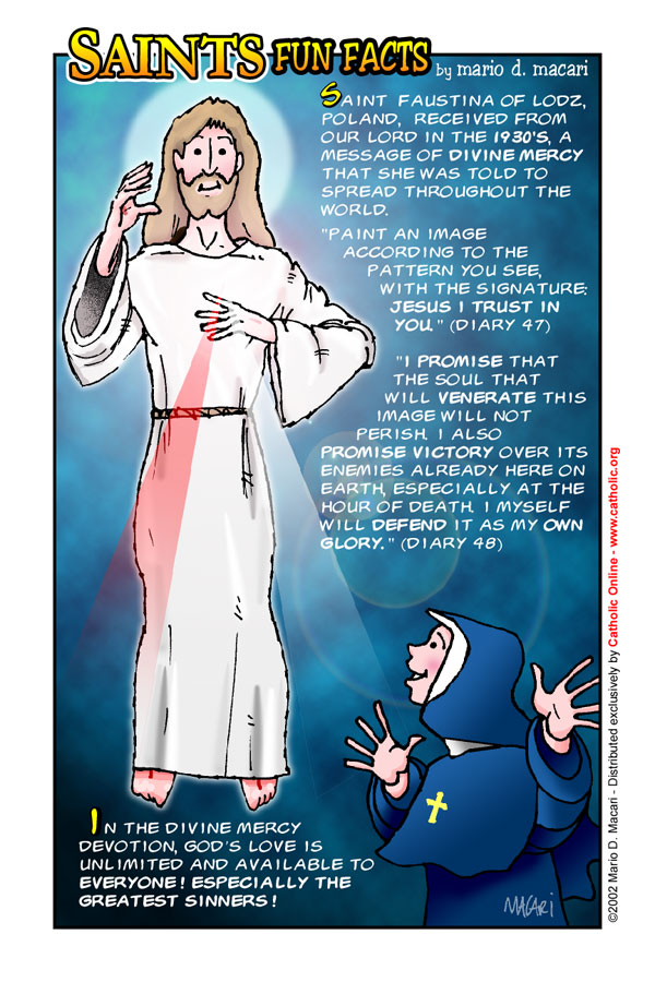 Saints Fun Facts for St. Faustina Kowalska