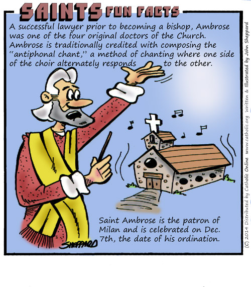 Saints Fun Facts for St. Ambrose