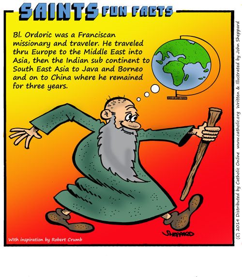 Bl. Odoric of Pordenone Saints Fun Facts for Bl. Odoric of Pordenone