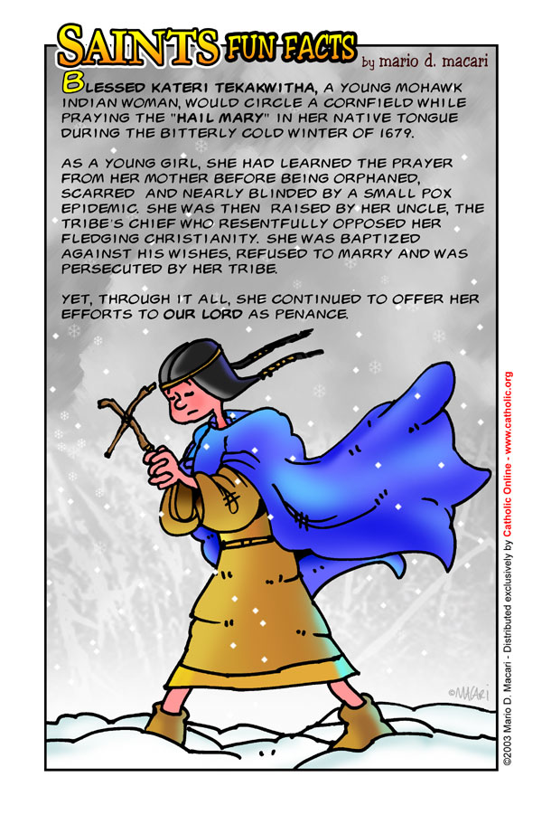 Saints Fun Facts for St. Kateri Tekakwitha
