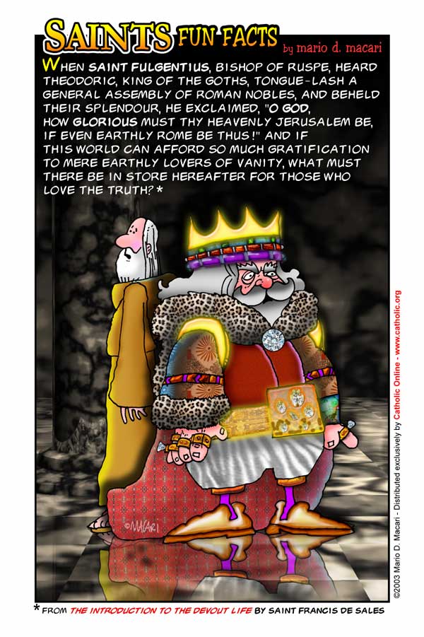 St. Fulgentius of Ruspe Saints Fun Facts for St. Fulgentius of Ruspe