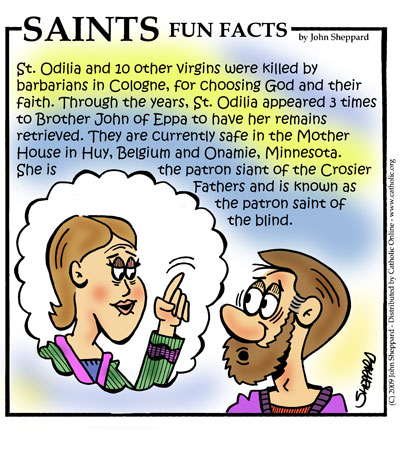 Saints Fun Facts for St. Odilia