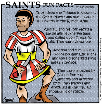 St. Andrew the Tribune Saints Fun Facts for St. Andrew the Tribune
